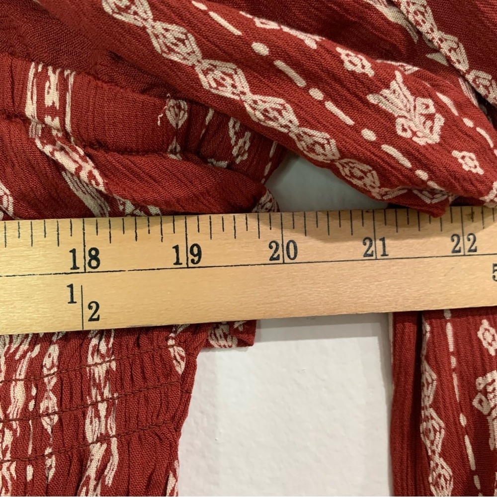 Romantic Gypsy Peasant Smocked Square Neck Dress Hippie Boho Milkmaid Size 3X - Picture 8 of 13